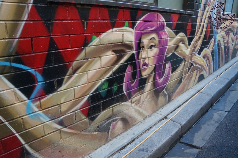 Snaky Girl Street Art Melbourne
