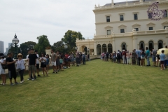 Melbourne Government House Opening - Waiting